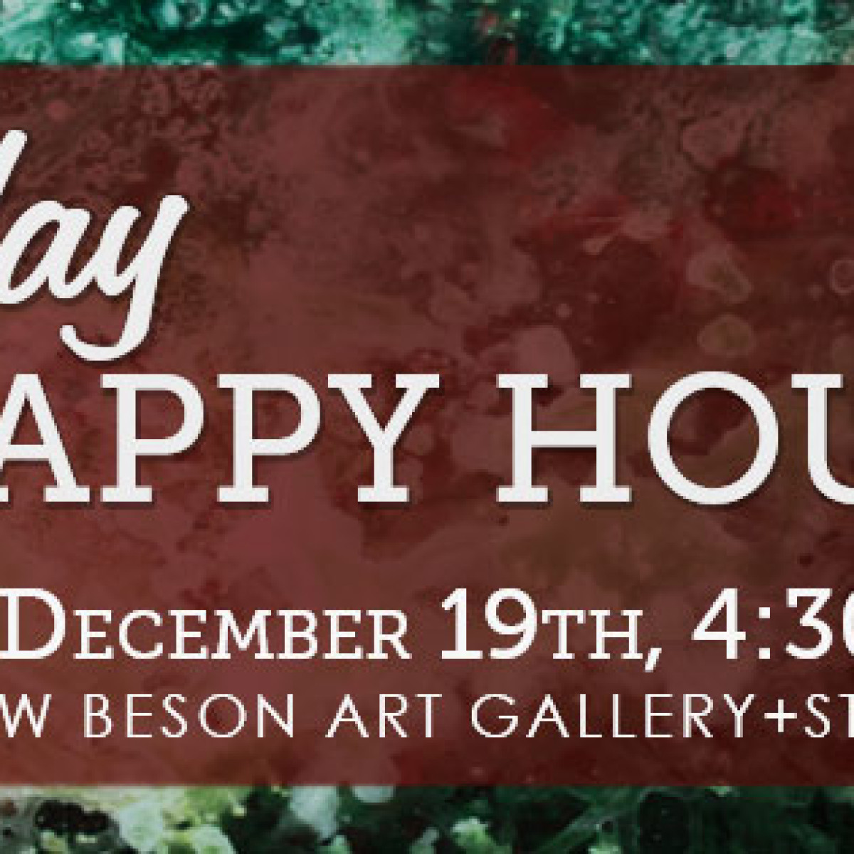 Celebrate the Holidays with Drew Beson Art!